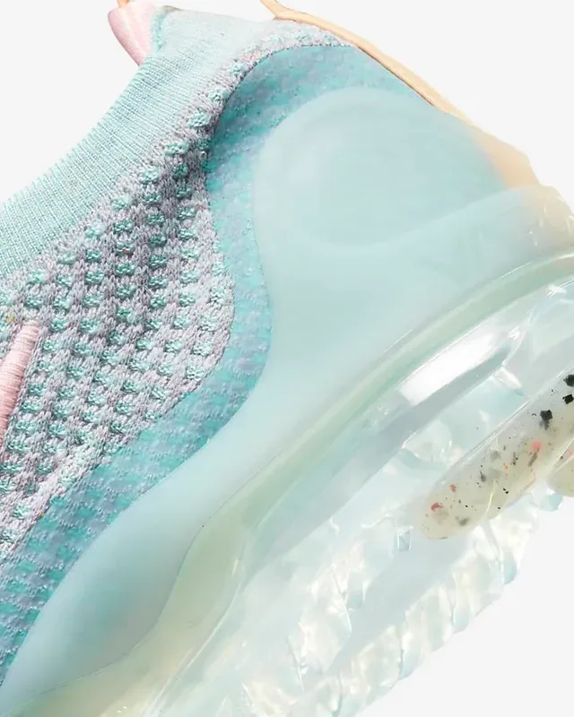 Nike Blue Pink Knit Upper Visible Air Unit Sole Lifestyle Sneakers 2