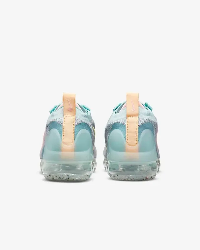 Nike Blue Pink Knit Upper Visible Air Unit Sole Lifestyle Sneakers 4