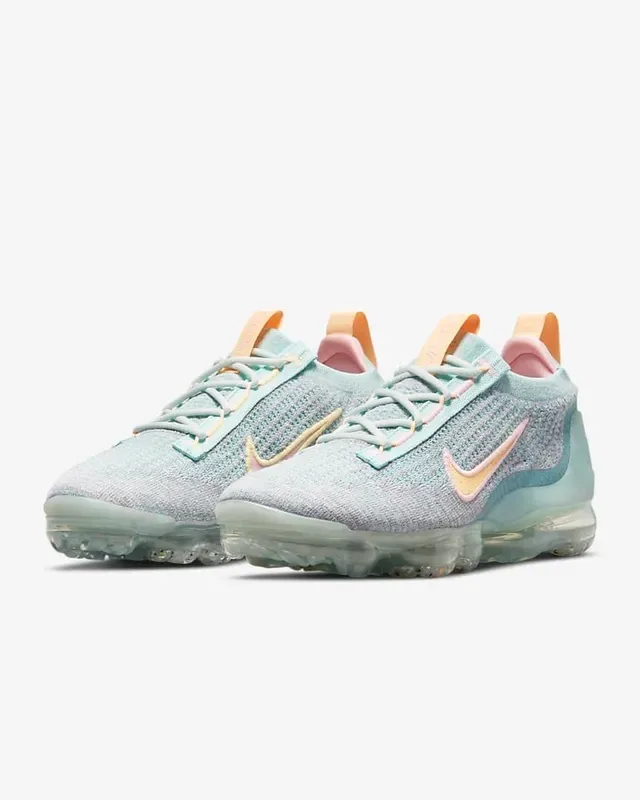 Nike Blue Pink Knit Upper Visible Air Unit Sole Lifestyle Sneakers 5