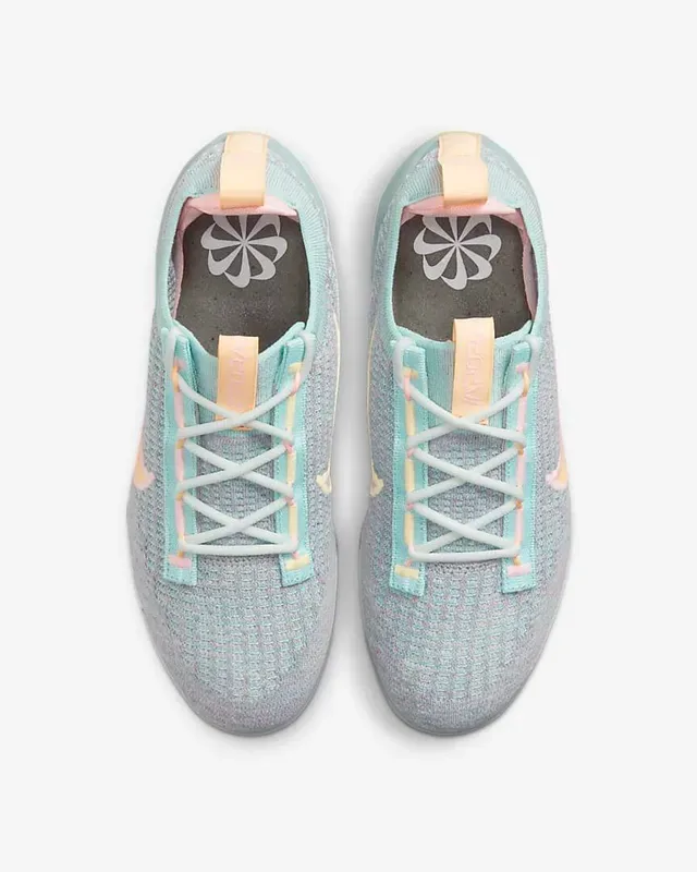Nike Blue Pink Knit Upper Visible Air Unit Sole Lifestyle Sneakers 6