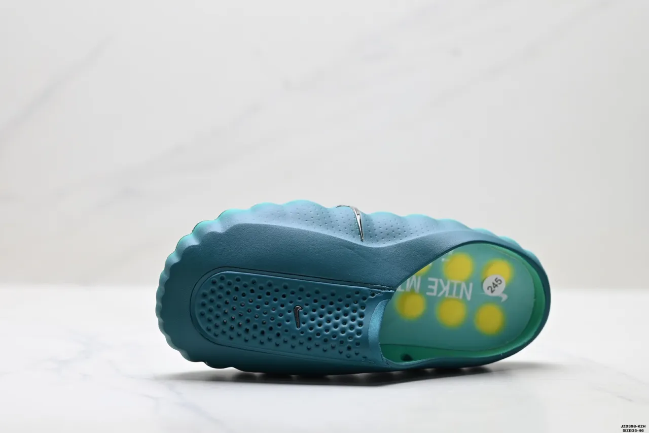 Nike Blue Yellow Molded Monolithic Upper Perforated Vamp Clog 3