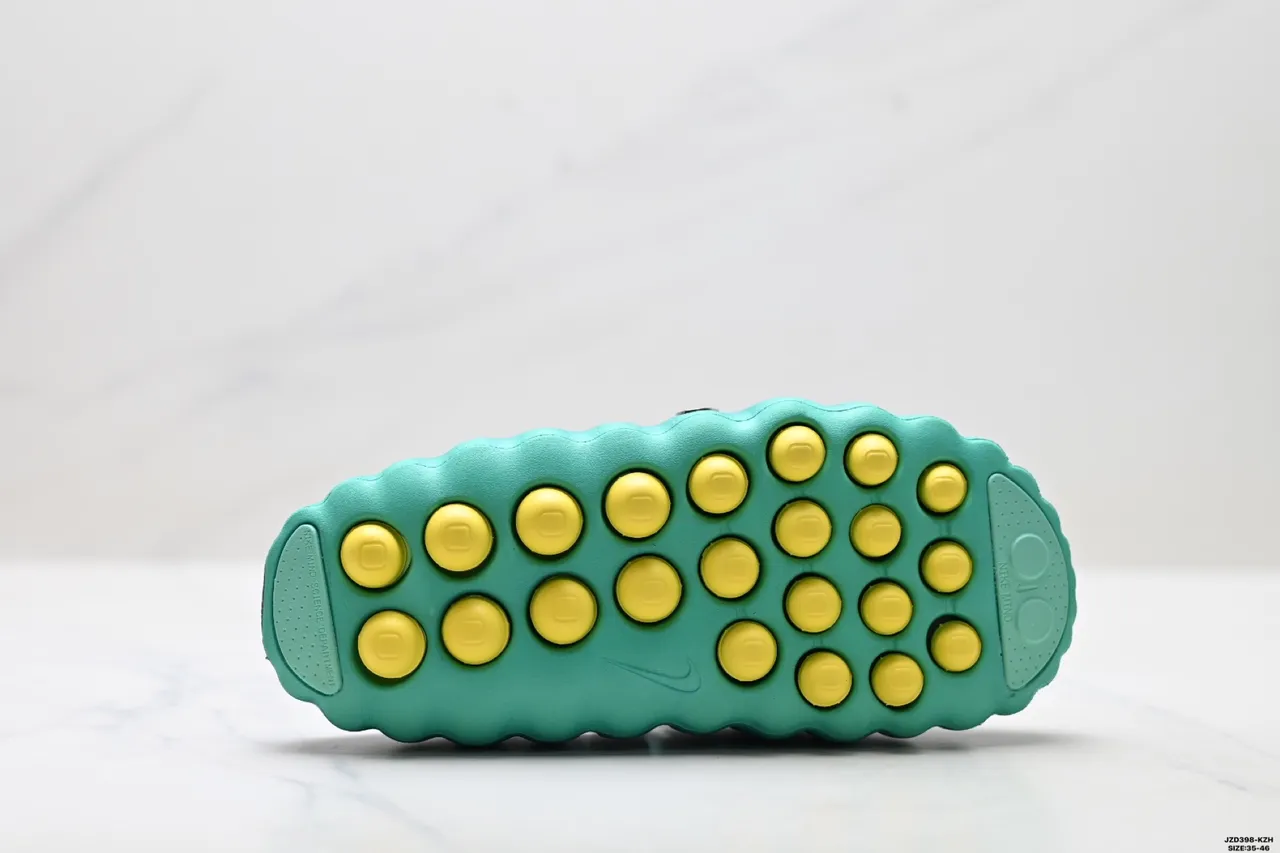 Nike Blue Yellow Molded Monolithic Upper Perforated Vamp Clog 9
