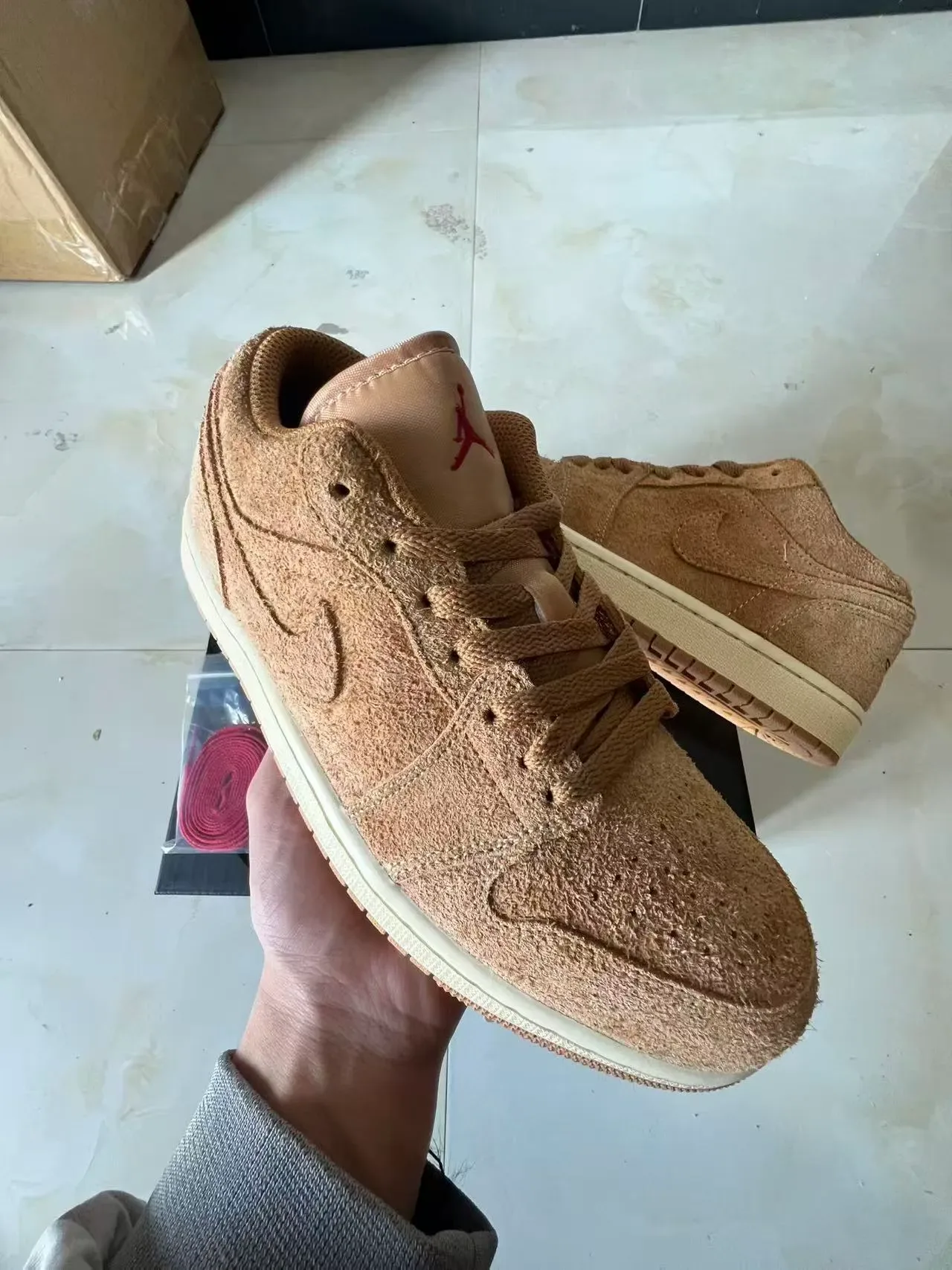 Nike Brown Beige Suede Upper Monochromatic Tan Lifestyle Sneakers 2