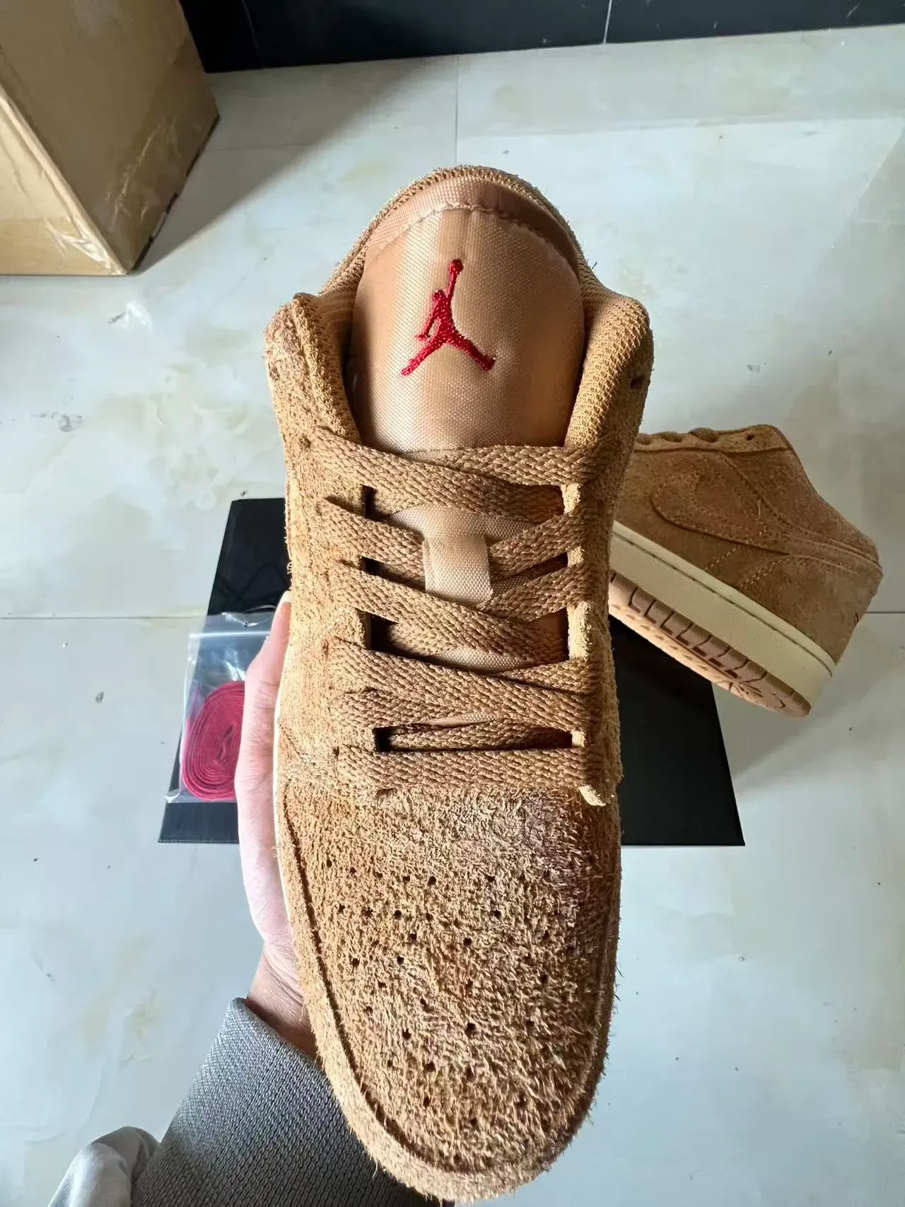 Nike Brown Beige Suede Upper Monochromatic Tan Lifestyle Sneakers 3