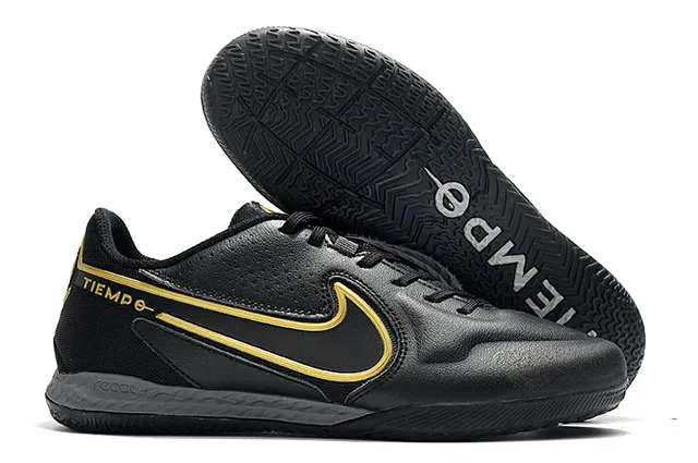 Nike brun noir métallique rose-or supérieur contre-talon chaussures de football intérieur 9