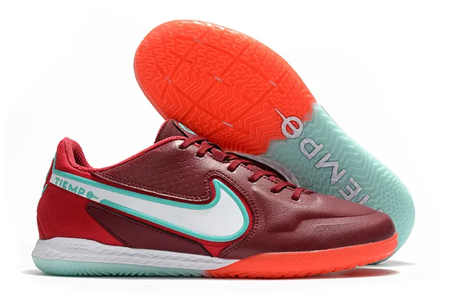 Nike brun noir métallique rose-or supérieur contre-talon chaussures de football intérieur 11