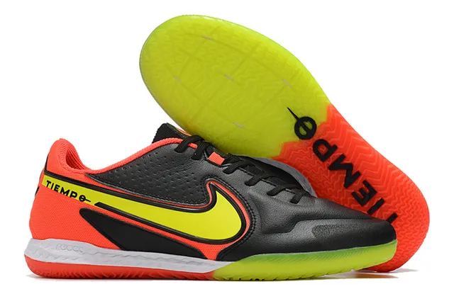 Nike brun noir métallique rose-or supérieur contre-talon chaussures de football intérieur 13