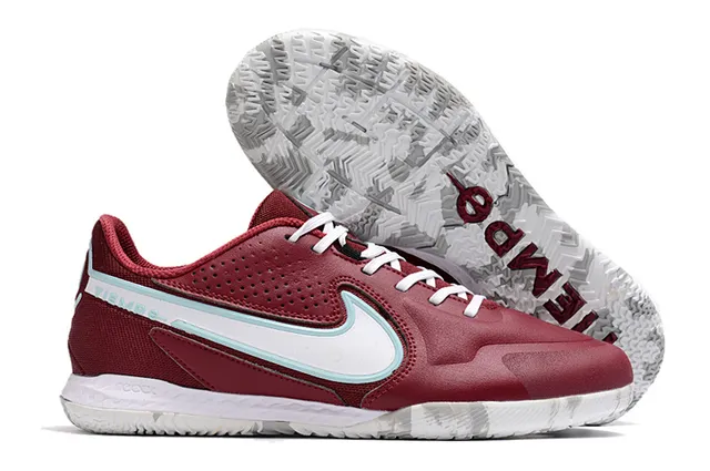 Nike brun noir métallique rose-or supérieur contre-talon chaussures de football intérieur 20