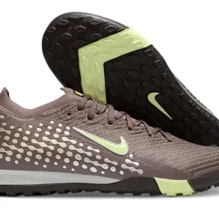 Nike Brown Green Knit Upper Outsole Turf Soccer Shoes