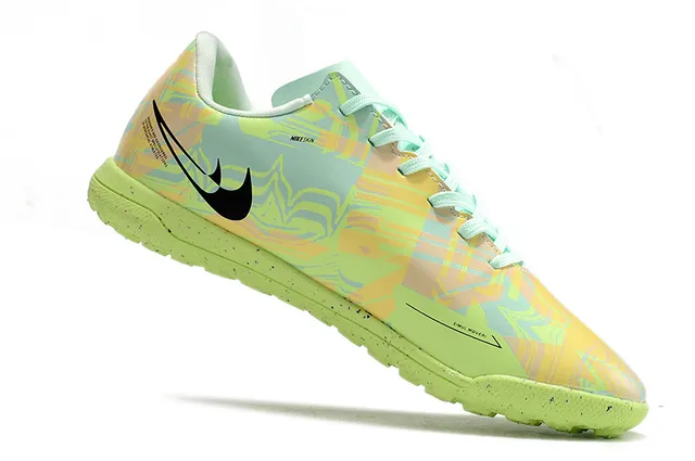 Nike borgonha roxo sapato low-top sintético impressão geométrica superior grama sapatos de futebol 2