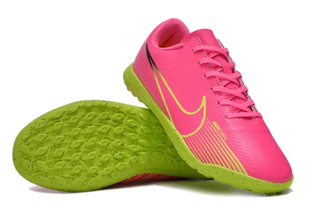 Nike borgonha roxo sapato low-top sintético impressão geométrica superior grama sapatos de futebol 11