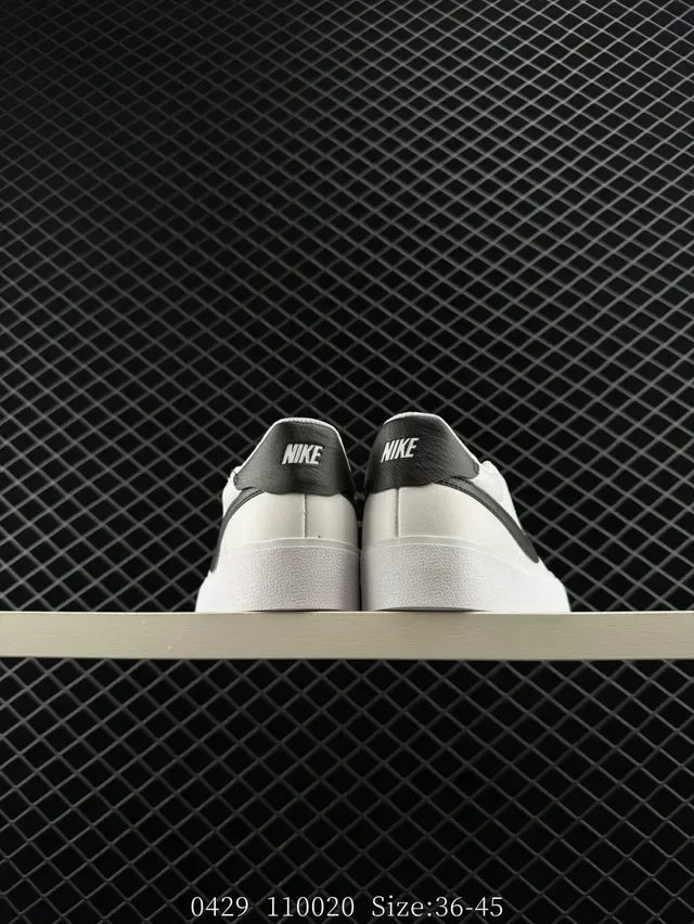 Nike COURT SHOT White and Black Lifestyle Sneakers 4