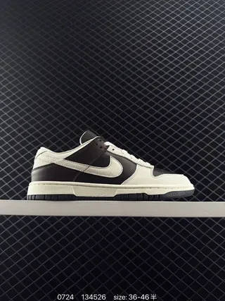 Nike Dunk Low Black and Cream Lifestyle Sneakers 2