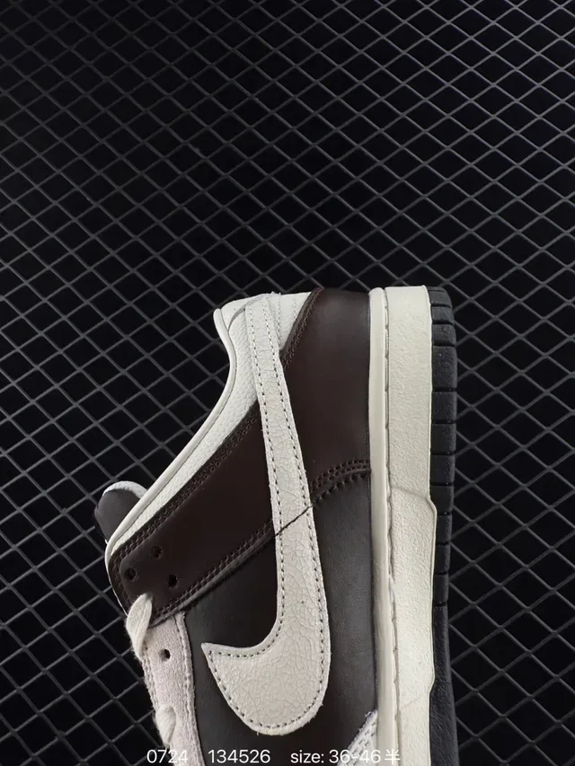 Nike Dunk Low Black and Cream Lifestyle Sneakers 4