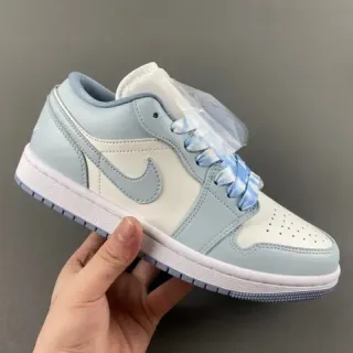 Nike Dunk Low Light Blue and Cream Lifestyle Sneakers