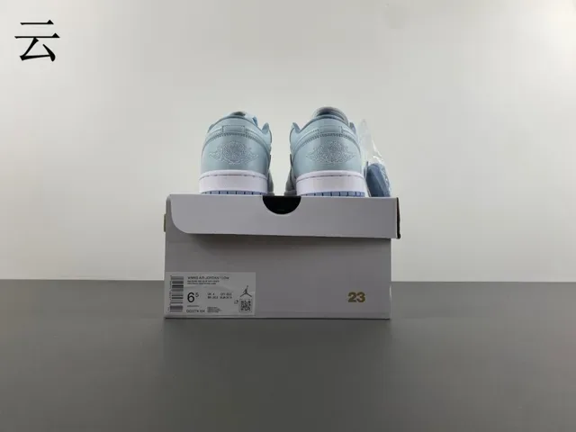 Nike Dunk Low Light Blue and Cream Lifestyle Sneakers 17
