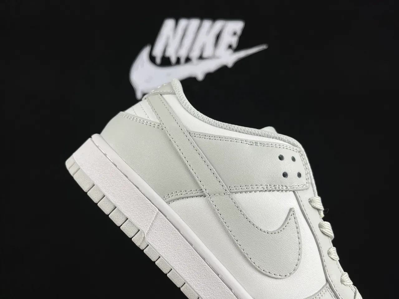 Nike Dunk Low Light Gray White Lifestyle Sneakers 4