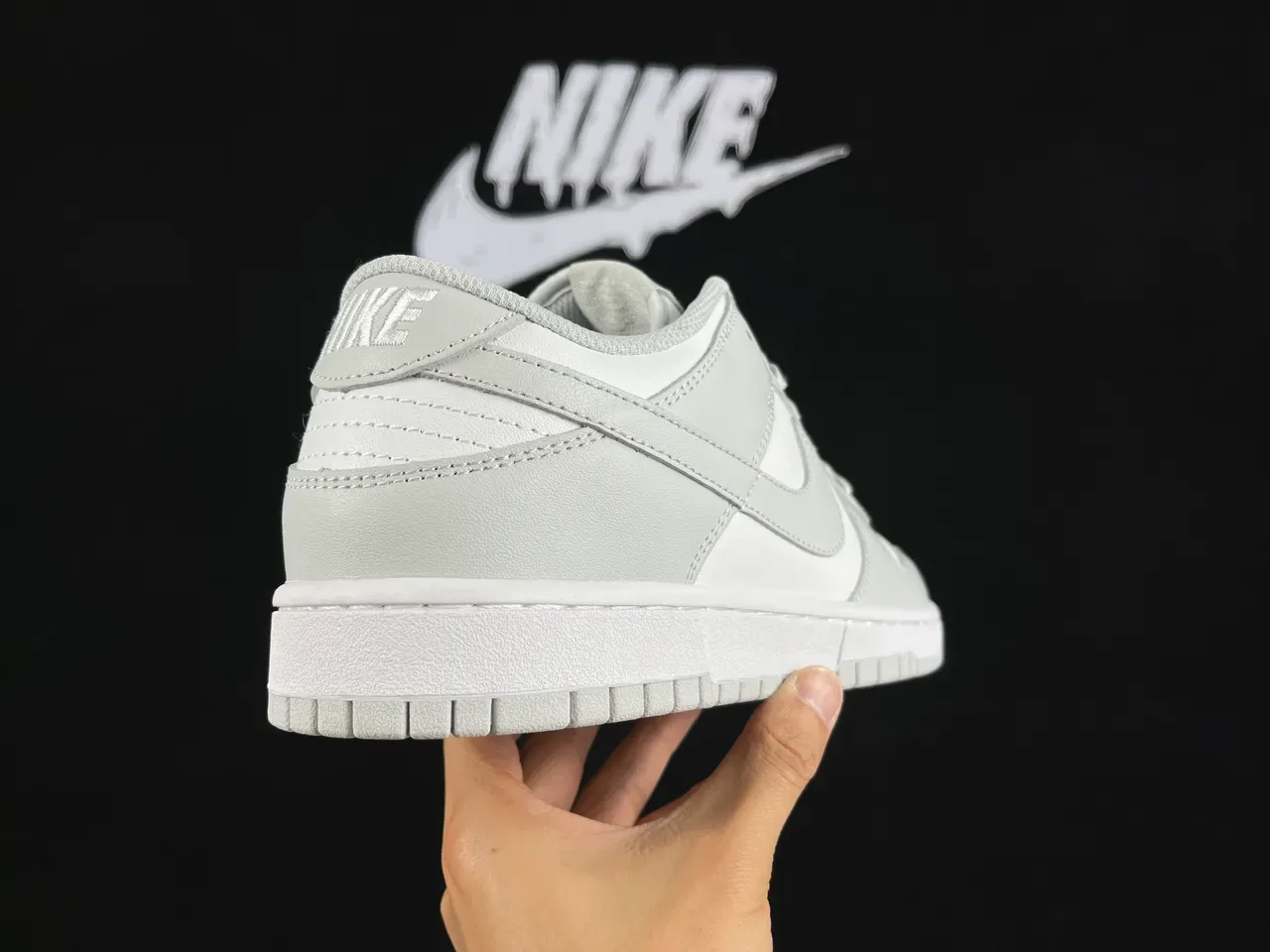Nike Dunk Low Light Gray White Lifestyle Sneakers 5