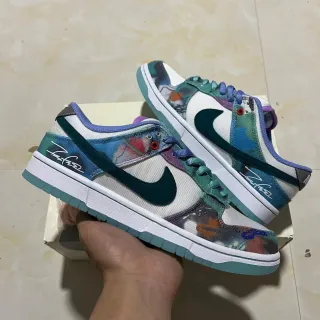 Nike Dunk Low Multicolor Abstract Print Lifestyle Sneakers