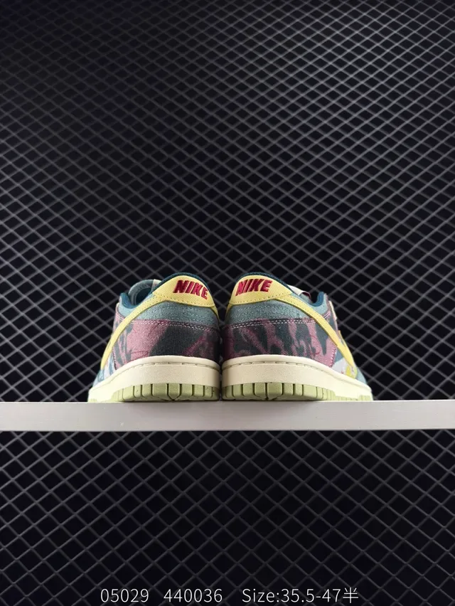 Nike Dunk Low Multicolor Patchwork Lifestyle Sneakers 4