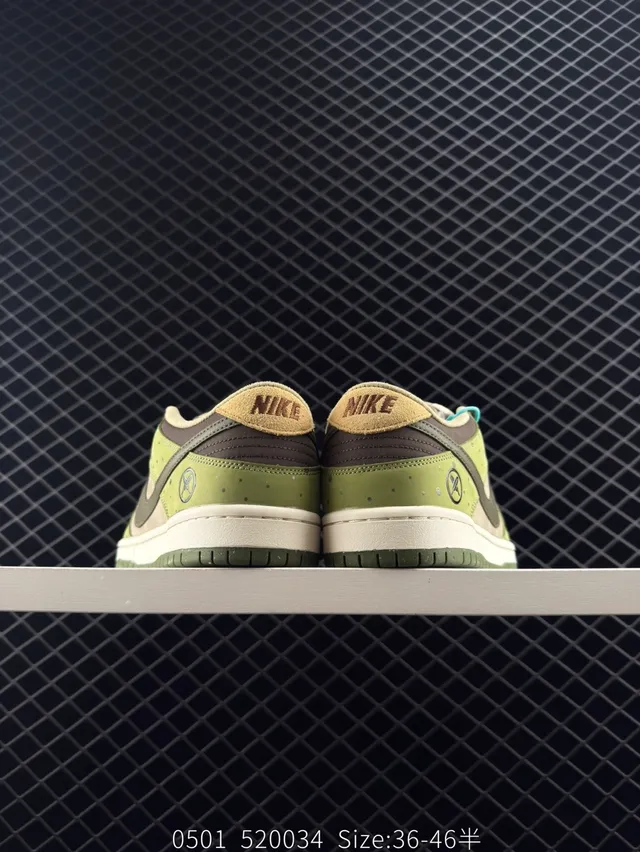 Nike Dunk Low Vert Olive Beige Chaussures de Skateboard 3