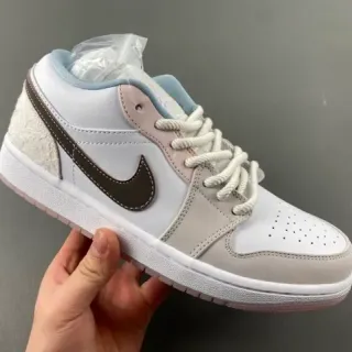 Nike Dunk Low White Brown Gray Lifestyle Sneakers
