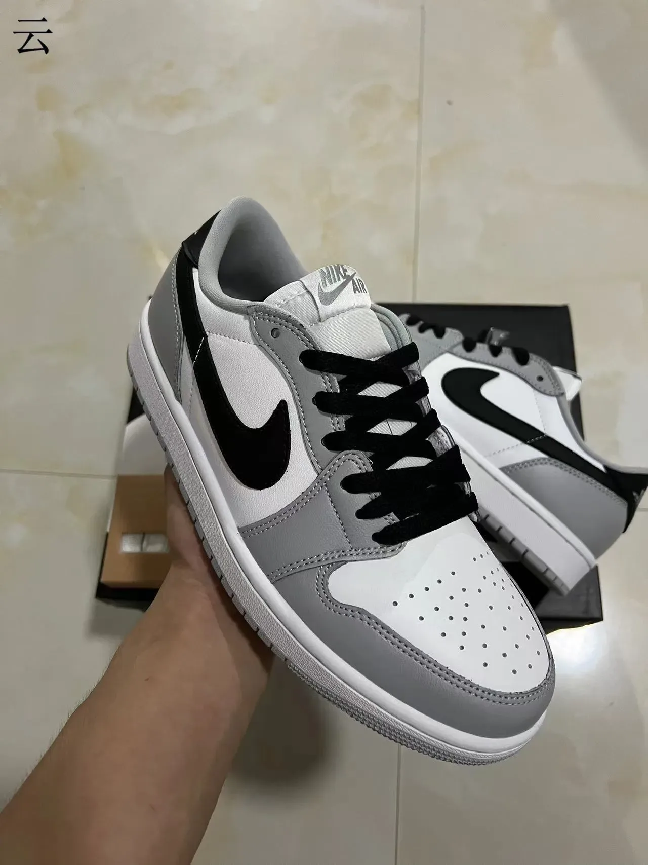 Nike Dunk Low White Gray Black Lifestyle Sneakers 2