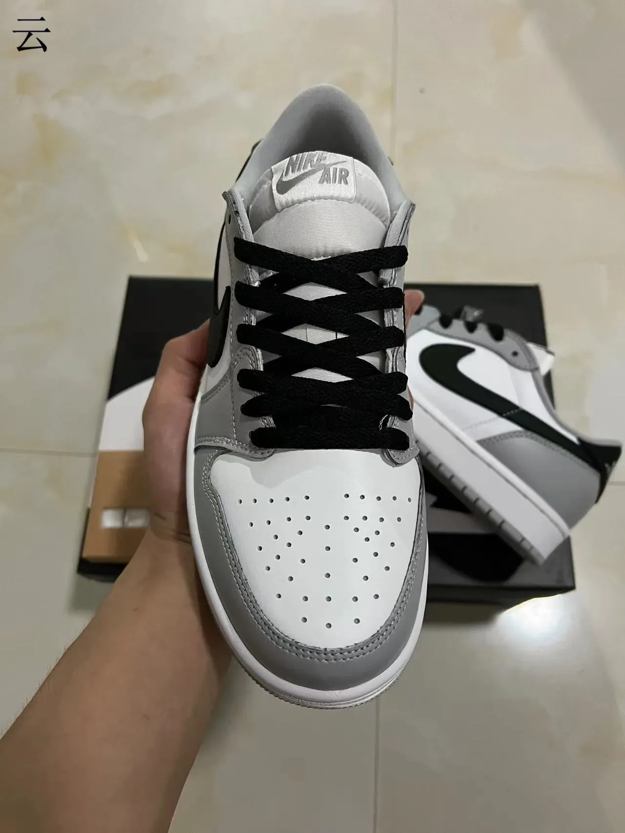 Nike Dunk Low White Gray Black Lifestyle Sneakers 3