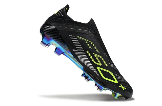 نيكي F50 x أسود و نيون لايم Firm-Ground أحذية كرة القدم 2