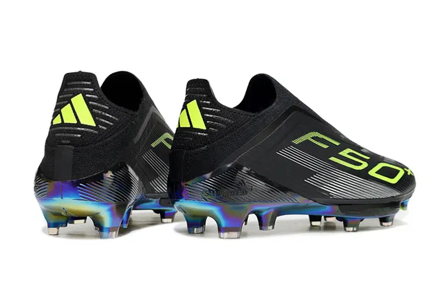 نيكي F50 x أسود و نيون لايم Firm-Ground أحذية كرة القدم 5