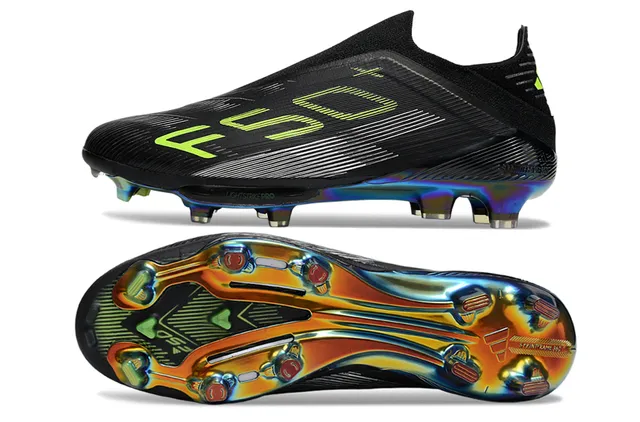نيكي F50 x أسود و نيون لايم Firm-Ground أحذية كرة القدم 6