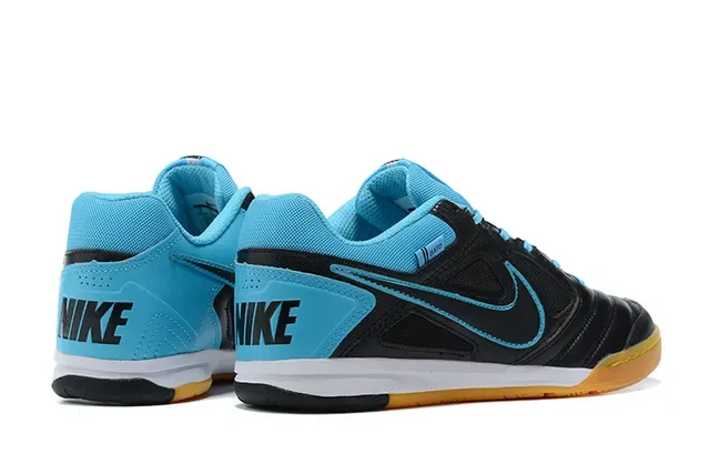 Nike Gato Black Blue Low-Top Synthetic Leather Upper Indoor Soccer Shoes 2