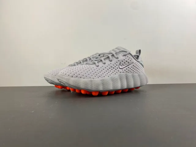 Nike Gray Black Perforated Knit Upper Sculpted Wavy Midsole Lifestyle Sneakers 9