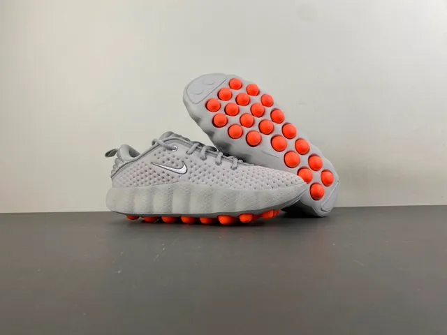 Nike Gray Black Perforated Knit Upper Sculpted Wavy Midsole Lifestyle Sneakers 11