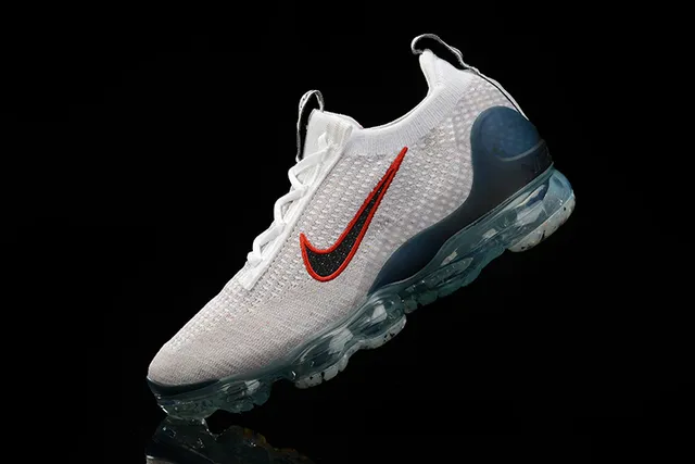 Nike Gray Blue Knit Upper Visible Air Cushioning Lifestyle Sneakers 6