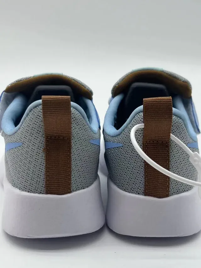 Nike Gray Blue Mesh Upper Synthetic Overlays Lifestyle Sneakers 14