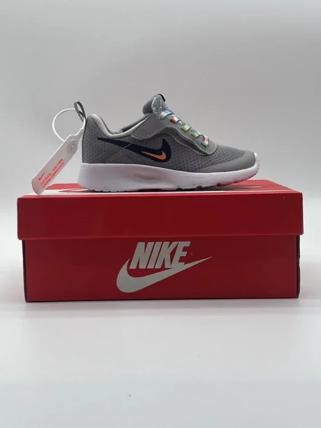 Nike Gray Blue Mesh Upper Synthetic Overlays Lifestyle Sneakers 19