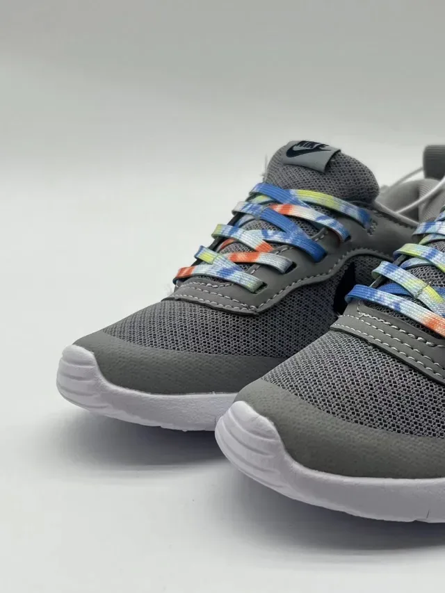 Nike Gray Blue Mesh Upper Synthetic Overlays Lifestyle Sneakers 23