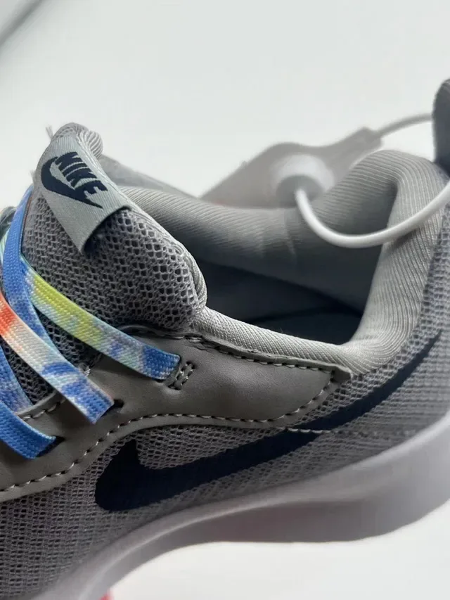 Nike Gray Blue Mesh Upper Synthetic Overlays Lifestyle Sneakers 24