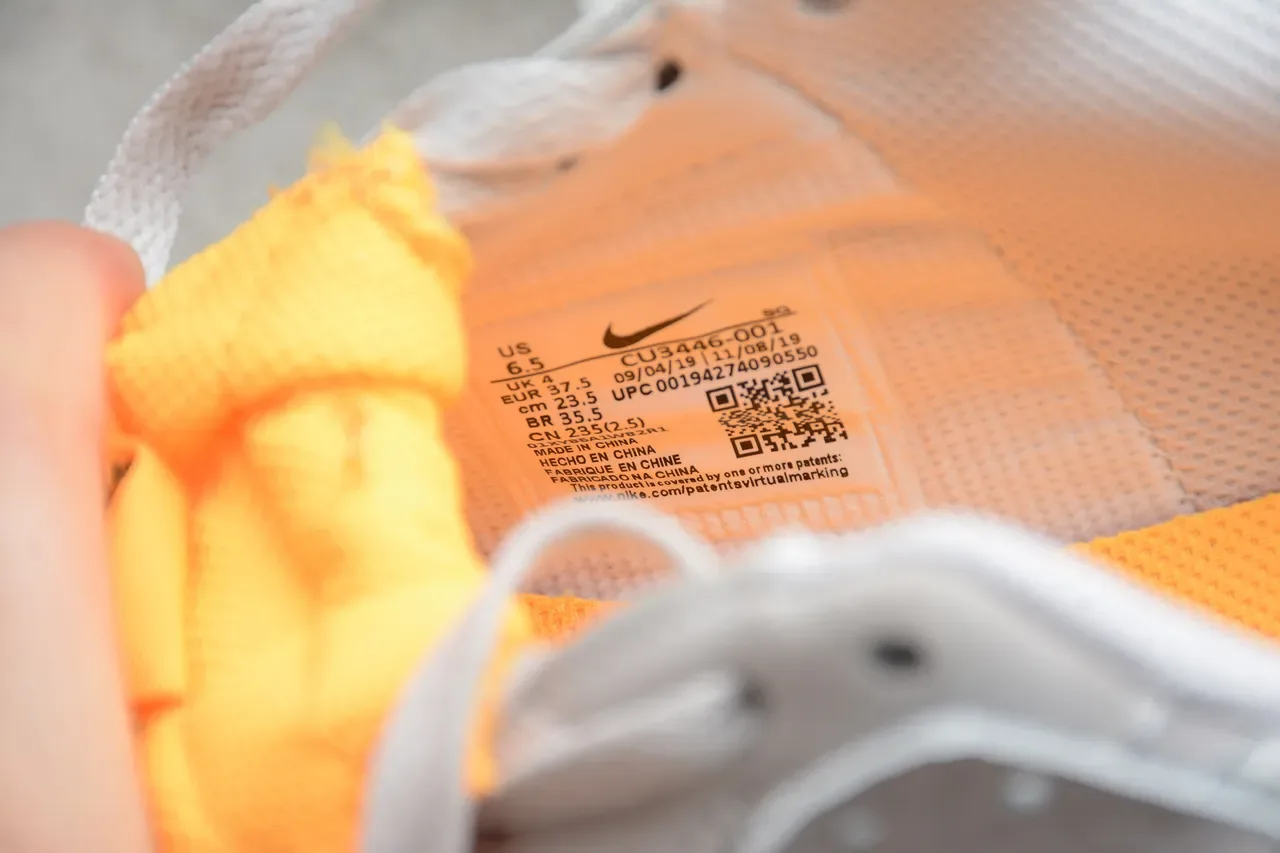 Nike Gray Orange Low-Top Platform Sole Lifestyle Sneakers 7