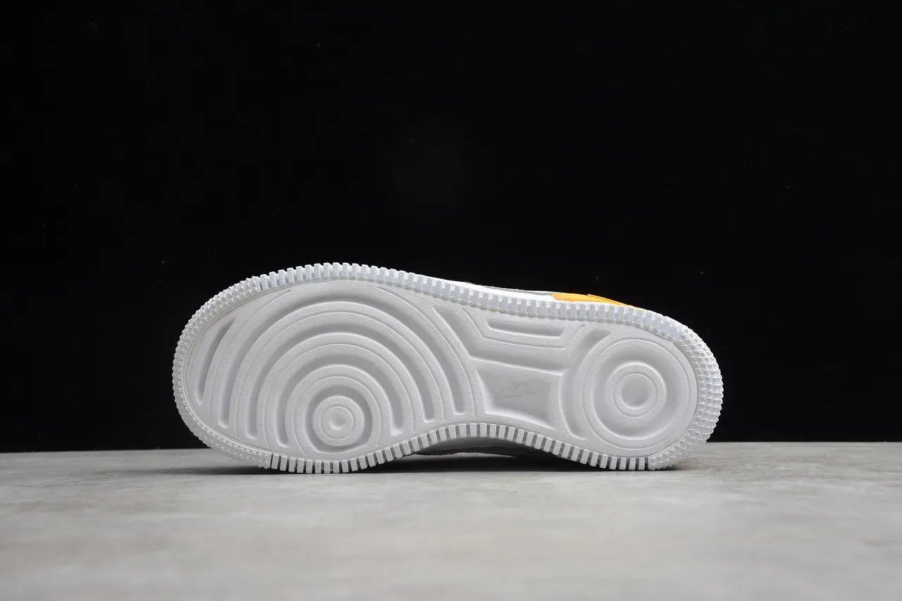 Nike Gray Orange Low-Top Platform Sole Lifestyle Sneakers 13