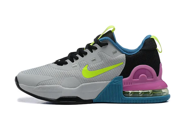 Nike Gris Rosa Malla multicapa y sintético Superior esculpido multicolor Media suela jaula Zapatos de correr 1