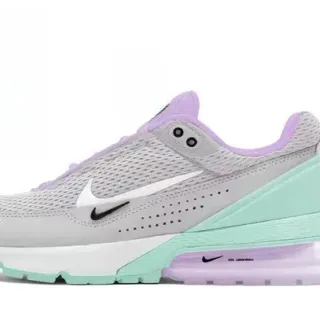 Nike Gray Purple Mesh Upper Layered Midsole Lifestyle Sneakers