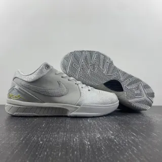 Nike Gray Silver Low-Top Textured Synthetic Upper Basketball Shoes