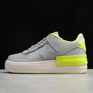 Nike Gray Yellow Low-Top Platform Sole Lifestyle Sneakers