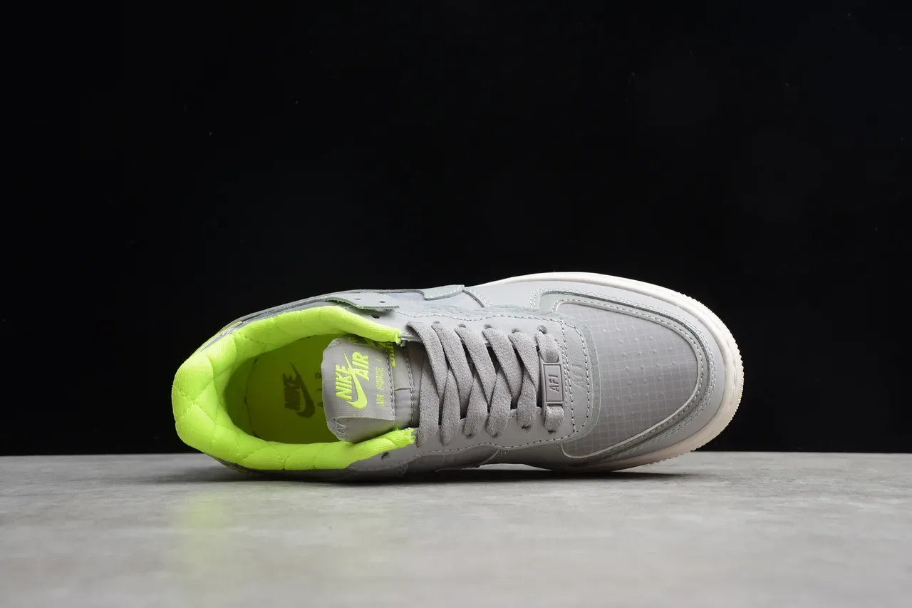 Nike Gray Yellow Low-Top Platform Sole Lifestyle Sneakers 13