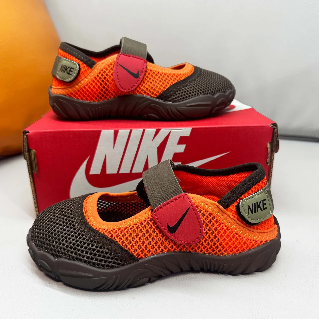 Nike Verde Preto Malha Superior Tirante Velcro Único Mary Jane Sapatos 12