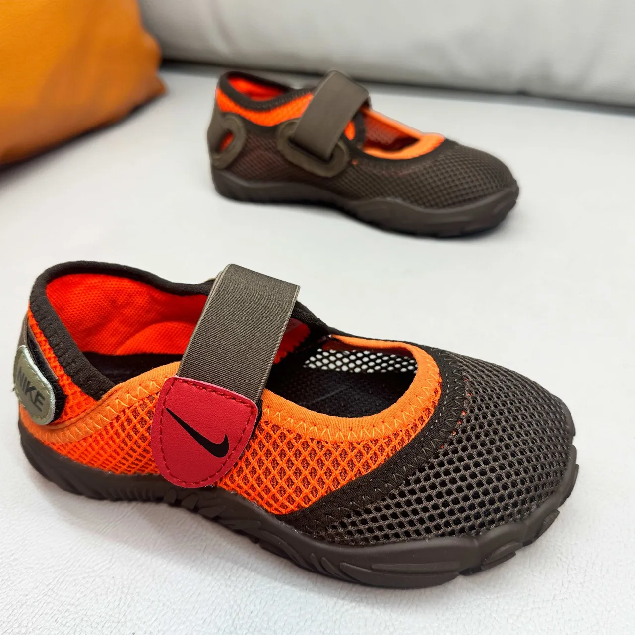 Nike Verde Preto Malha Superior Tirante Velcro Único Mary Jane Sapatos 16