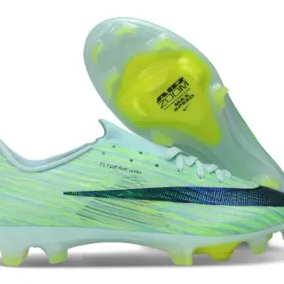 Nike أخضر أزرق Flyweave Knit Upper Air Zoom Cushioning Firm-Ground أحذية كرة القدم