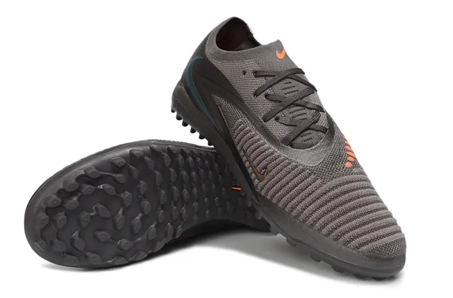 Nike Gripknit Turf Dark Gray Orange Turf Zapatos de fútbol 4